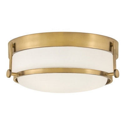 Luminosa Lighting Elstead Harper 3 Light BattenHeritage Brass from B&Q