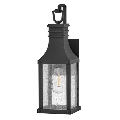 Luminosa Lighting Elstead Beacon Hill 1 Light Small Outdoor Wall Lantern Museum Black Ip44