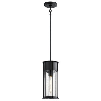 Luminosa Lighting Elstead Camillo 1 Light Outdoor Pendant Textured Black Ip44 from B&Q