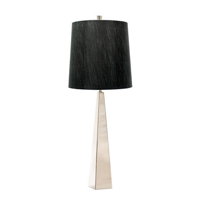 Luminosa Lighting Luminosa Ascent Table Lamp With Round Tapered ShadePolished Nickel from B&Q