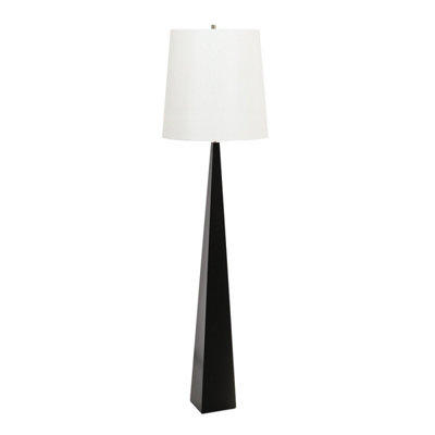 Luminosa Lighting Elstead Ascent Floor Lamp With Tapered ShadeBlack from B&Q