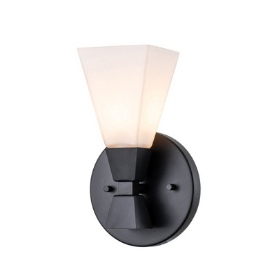 Luminosa Lighting Luminosa Bowtie Bathroom Wall LampMatte Black Ip44 from B&Q