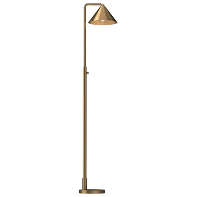 Luminosa Lighting Elstead Alora Mood Remyck Floor Lamp Contemporary Brushed Gold 1X E27 from B&Q