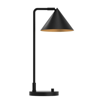 Luminosa Lighting Elstead Alora Mood Remyck Desk Task Lamp Contemporary Matt Black 1X E27 from B&Q