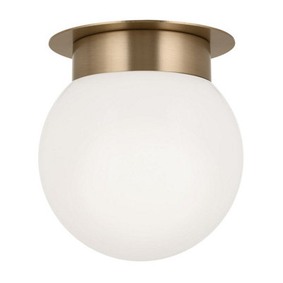 Luminosa Lighting Elstead Kichler Albers Globe Ceiling Light Contemporary Champagne Bronze 1X E27 from B&Q