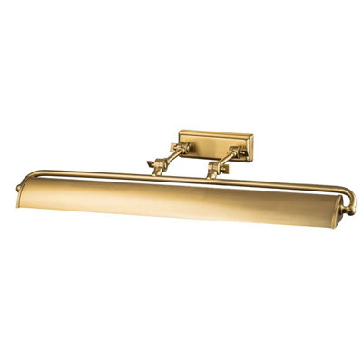 Luminosa Lighting Elstead Winchfield 4 Light Large Picture Light Aged Brass from B&Q