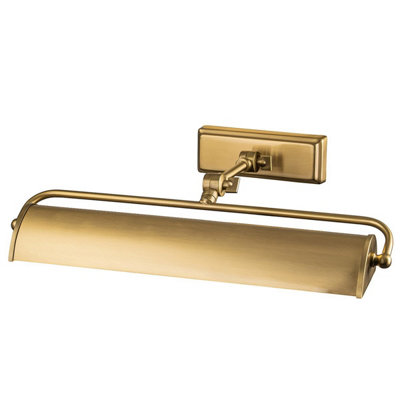 Luminosa Lighting Elstead Winchfield 2 Light Medium Picture Light Aged Brass from B&Q