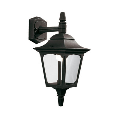 Elstead Chapel Mini 1 Light Outdoor Wall Lantern Light Black Ip44E27