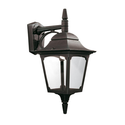 Elstead Chapel 1 Light Outdoor Wall Lantern Light Black Ip44E27