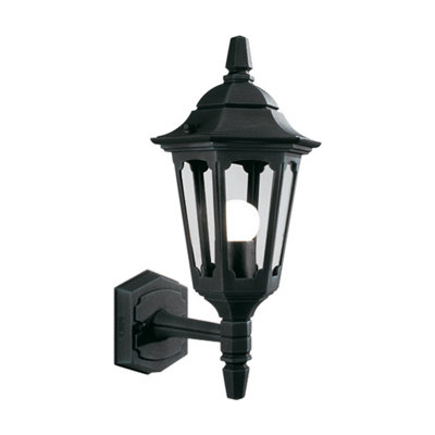 Elstead Parish 1 Light Outdoor Wall Lantern Light Black Ip44E27