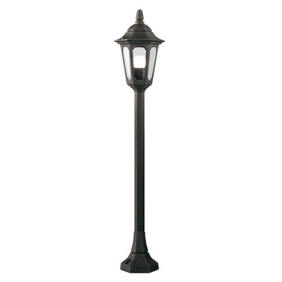 Luminosa Lighting Elstead Parish 1 Light Outdoor Pillar Lamp Black Ip44E27 from B&Q