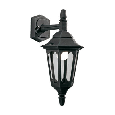 Elstead Parish 1 Light Outdoor Wall Lantern Light Black Ip44E27