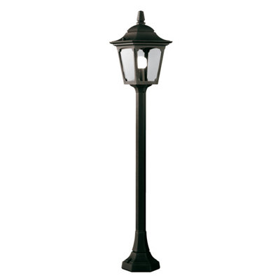 Elstead Chapel Mini 1 Light Outdoor Post Lantern Black Ip44E27
