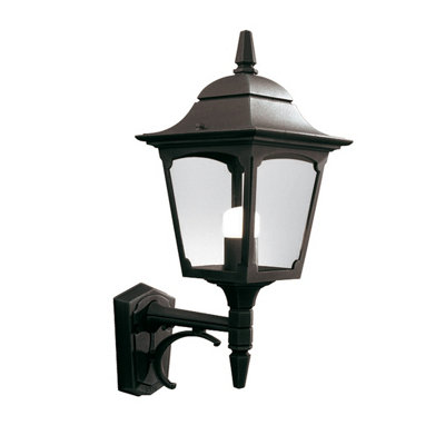 Elstead Chapel 1 Light Outdoor Wall Lantern Light Black Ip44E27