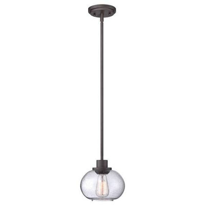 B&Q -  Elstead Trilogy 1 Light Dome Ceiling Pendant Old BronzeE27