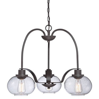 Elstead Trilogy Multi Arm Chandelier 3 Light Old Bronze FinishE27