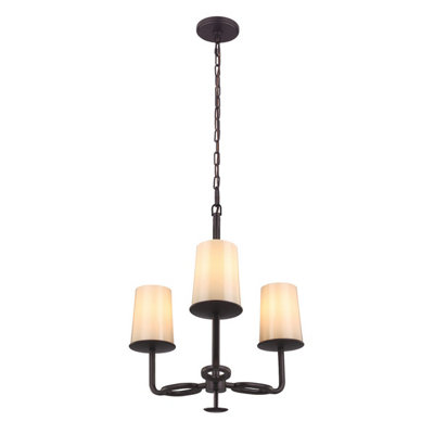 Elstead Lighting Huntley 3 Light ChandelierOil Rubbed Bronze from B&Q