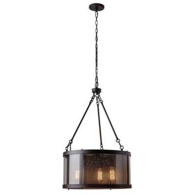 Elstead Lighting Bluffton 3 Light PendantOil Rubbed Bronze from B&Q