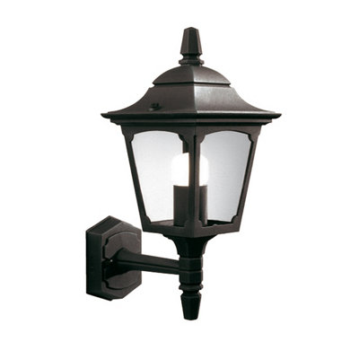 Elstead Chapel Mini 1 Light Outdoor Wall Lantern Light Black Ip44E27