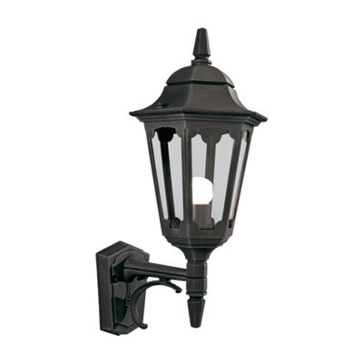 Elstead Parish 1 Light Outdoor Wall Lantern Light Black Ip44E27