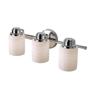 Elstead Lighting Wadsworth 3 Light Above Mirror LightPolished Chrome from B&Q
