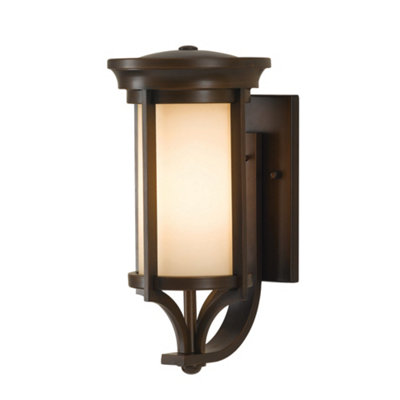 Elstead Merrill 1 Light Outdoor Small Wall Lantern Light Heritage Bronze Ip44E27