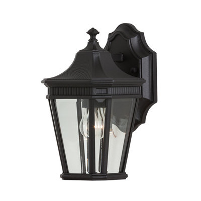 Elstead Cotswold Lane 1 Light Outdoor Small Wall Lantern Light Black Ip44E27 from B&Q