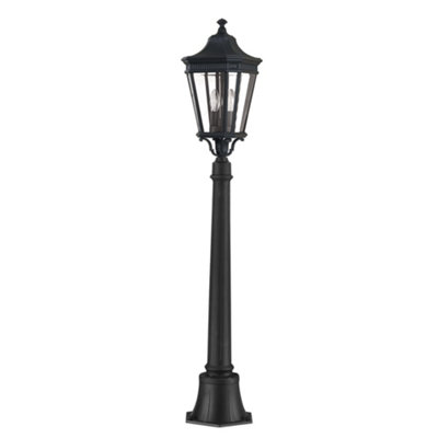 Elstead Cotswold Lane 2 Light Medium Outdoor Post Lantern Black Ip44E14 from B&Q