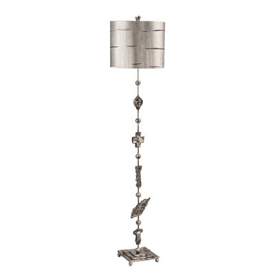 Elstead Lighting Fragment 1 Light Floor LampAged Silver from B&Q