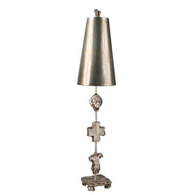 Elstead Fragment 1 Light Table Lamp Aged SilverE27 from B&Q