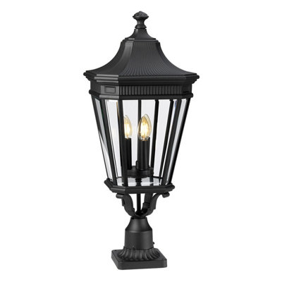 Elstead Cotswold Lane 3 Light Large Outdoor Pedestal Light Black Ip44E14 from B&Q