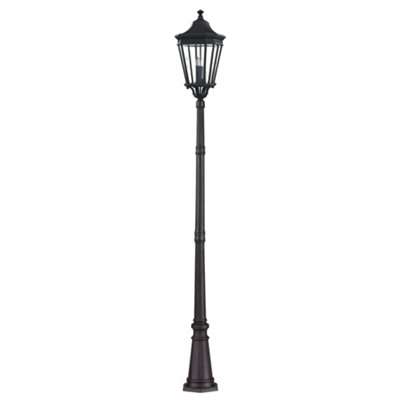 Elstead Cotswold Lane 3 Light Large Outdoor Post Lantern Black Ip44E14 from B&Q