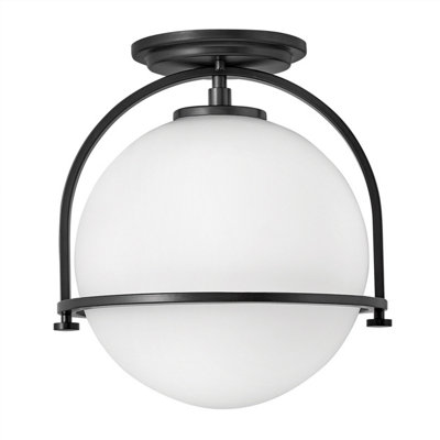 Luminosa Lighting Luminosa Hinkley Somerset Globe Ceiling Light Black from B&Q