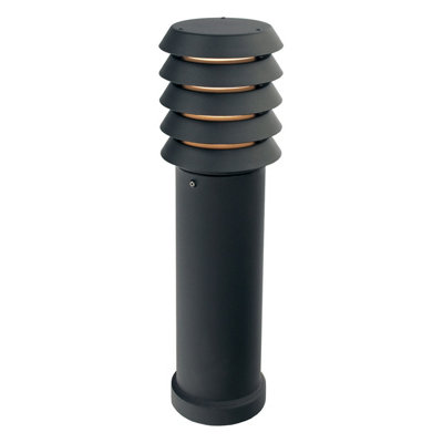 Elstead Alta 1 Light Medium Outdoor Bollard Light Black Ip65E27 from B&Q