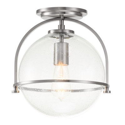 Luminosa Lighting Luminosa Hinkley Somerset Globe Ceiling Light Brushed Nickel from B&Q