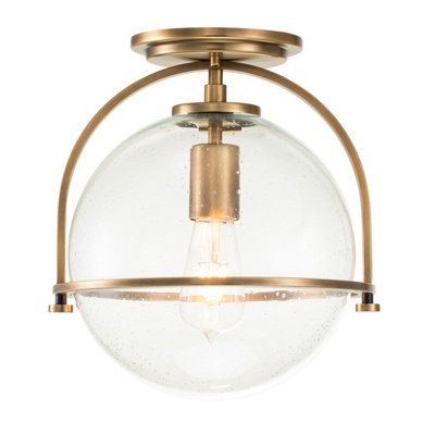 Luminosa Lighting Luminosa Hinkley Somerset Globe Ceiling Light Heritage Brass from B&Q