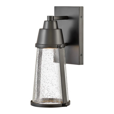 Luminosa Lighting Elstead Hinkley Miles Outdoor Wall Lantern BlackIp44 from B&Q