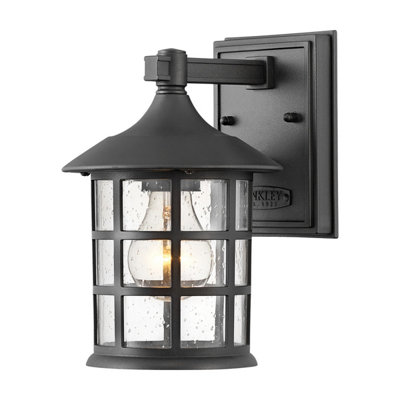 Luminosa Lighting Elstead Hinkley Freeport Outdoor Wall Lantern Textured BlackIp44