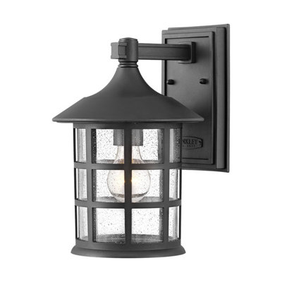 Luminosa Lighting Elstead Hinkley Freeport Outdoor Wall Lantern Textured BlackIp44