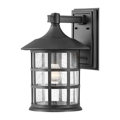 Luminosa Lighting Elstead Hinkley Freeport Outdoor Wall Lantern Textured BlackIp44