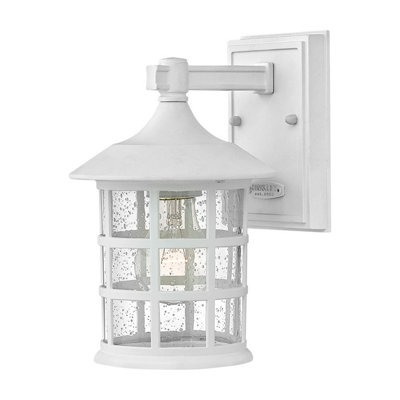 Luminosa Lighting Elstead Hinkley Freeport Outdoor Wall Lantern Textured WhiteIp44