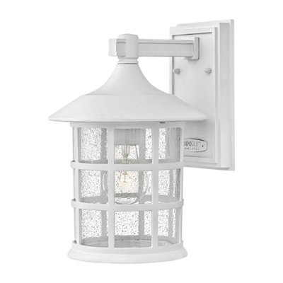 Luminosa Lighting Elstead Hinkley Freeport Outdoor Wall Lantern Textured WhiteIp44