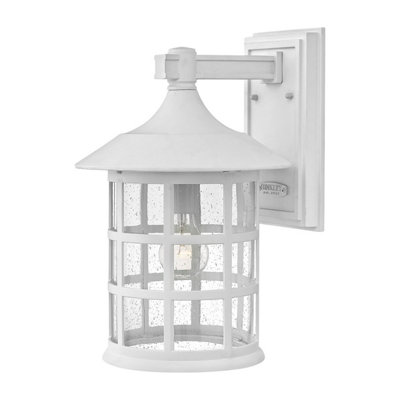 Luminosa Lighting Elstead Hinkley Freeport Outdoor Wall Lantern Textured WhiteIp44