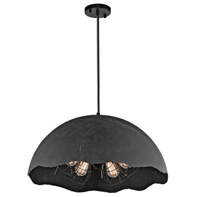 Elstead Lighting Fracture 5 Light PendantWeathered Zinc from B&Q