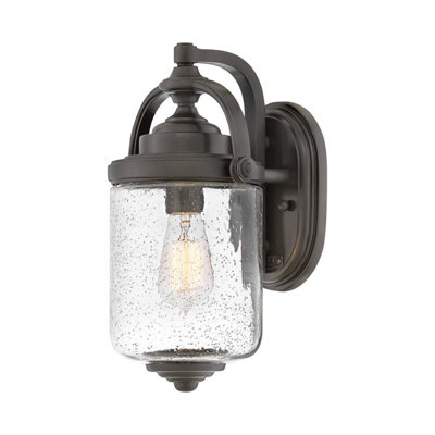 Luminosa Lighting Elstead Hinkley Willoughby Outdoor Wall Lantern Oil Rubbed BronzeIp44 from B&Q