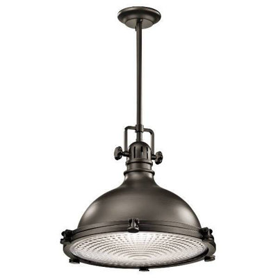 Luminosa Lighting Luminosa Hatteras Bay 1 Light Extra  Large Dome Ceiling Pendant Olde BronzeE27 from B&Q