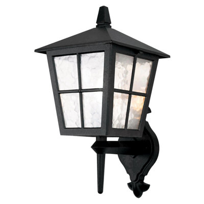 Elstead Canterbury 1 Light Outdoor Wall Lantern Light Black Ip43E27 from B&Q