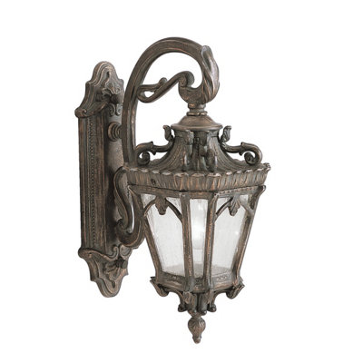 Luminosa Lighting Elstead Tournai 1 Light Outdoor Medium Wall Lantern Light Londonderry Ip44E27 from B&Q