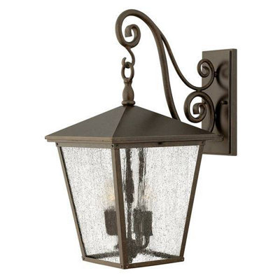 Luminosa Lighting Luminosa Trellis 4 Light Outdoor Large Wall Lantern Light Regency Bronze Ip44E14 from B&Q