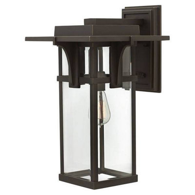 Luminosa Lighting Luminosa Manhattan 1 Light Outdoor Large Wall Lantern Light Oil Rubbed Bronze Ip44E27